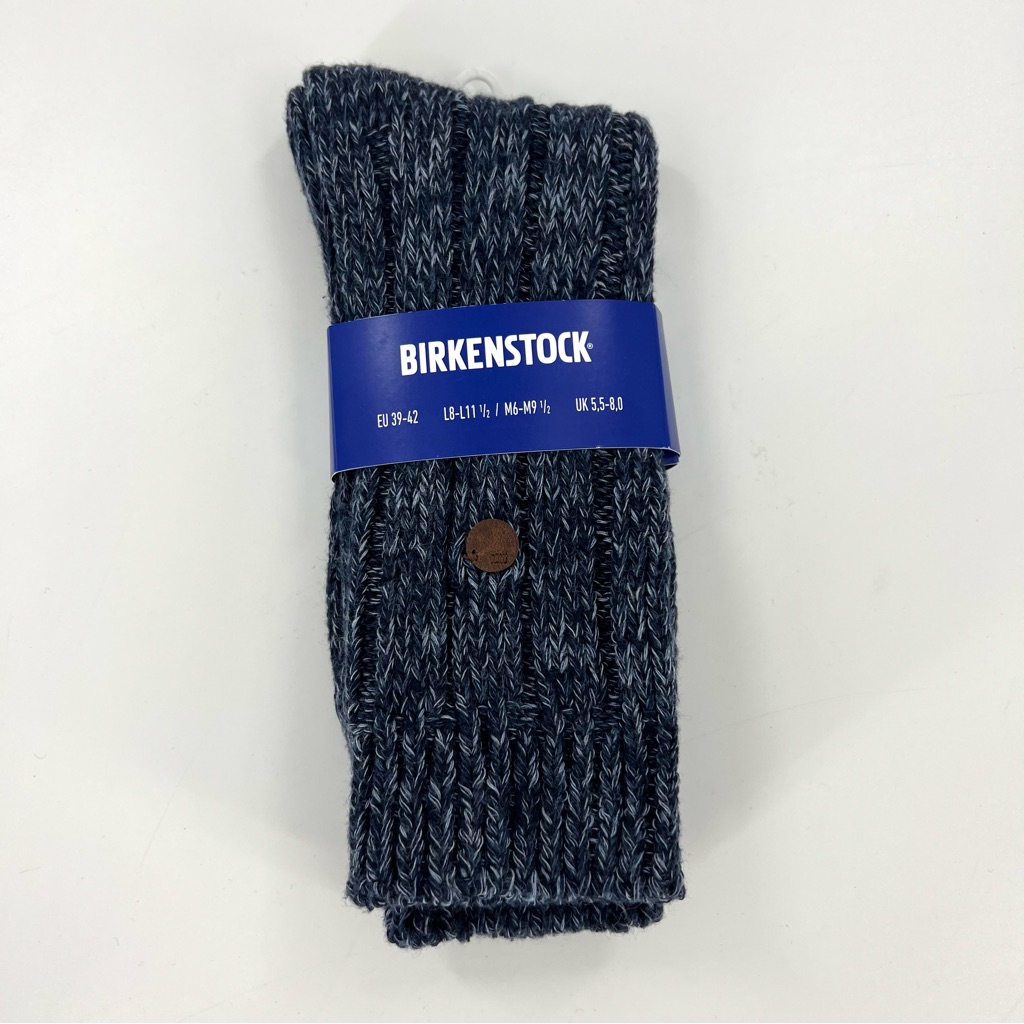 Birkenstock Sydney Blue Cotton Socks Eu 39-42 New